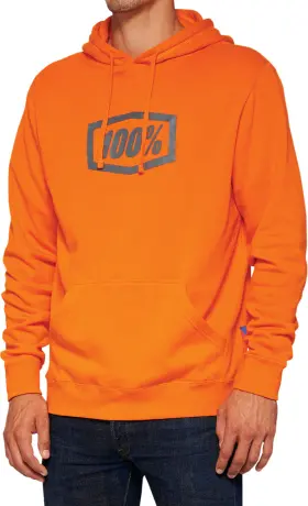 20029-00022 100% Hoodie Icon - Orange Large