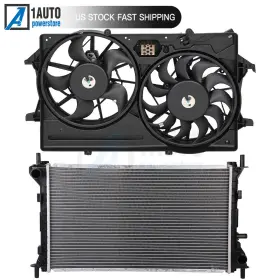10298117 1autopowerstore Engine Electric Radiator Cooling Fan Kit For 2000-2002 Ford Focus 2.0l 1989cc