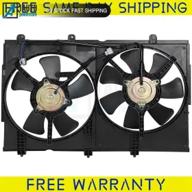 10535504 1autopowerstore Radiator Condenser Cooling Fan Assembly For 2003-2006 Mitsubishi Outlander 2.4l #2