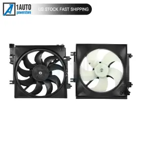 10664959 1autopowerstore Radiator Condenser Cooling Fan Assembly Fit For 2008-2011 Subaru Impreza 2.5l