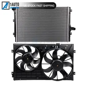11325574 1autopowerstore Radiator Cooling Fan Kit For 2006-2014 Volkswagen Beetle Golf Audi Tt Quattro