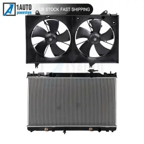 11545911 1autopowerstore Electric Radiator Cooling Fan Kit Fit For 2002-2008 Toyota Camry Solara 2.4l