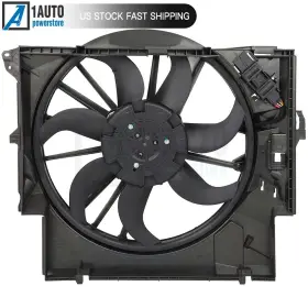 12936040 1autopowerstore Electric Radiator Cooling Fan Assembly For 2007-2016 Bmw Z4 X1 135i 335i 3.0l