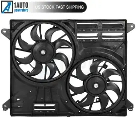 12936049 1autopowerstore Radiator Condenser Fan Assembly For 2015-2021 Ford Edge Lincoln Nautilus Mkx