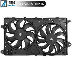 12949716 1autopowerstore Electric Radiator Condenser Fan Assembly For 2010-2019 Chevrolet Impala Buick