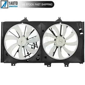 12949768 1autopowerstore Electric Radiator Condenser Fan Assembly For 2012-2018 Toyota Avalon Lexus Es350
