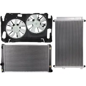 13113629 1autopowerstore Electric Radiator Condenser Cooling Fan Kit Fit For Toyota Rav4 2009-2011 2012