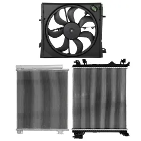 13113634 1autopowerstore Electric Radiator Condenser Cooling Fan Kit For Nissan Rogue Sport 2017-2019