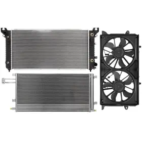 13113639 1autopowerstore Electric Radiator Condenser Cooling Fan Kit For Cadillac Escalade 2015-2016