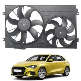 1055srfs 1firstmotor For 12-14 Beetle 06-14 Gti Dc 12v Auto Radiator Engine Cooling Fan Replacement