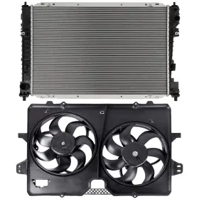 13715705 4umotorcarparts Radiator Cooling Fan Kit For 2008-2011 Mazda Tribute 2008 09-2012 Ford Escape