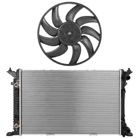 13718958 4umotorcarparts Electric Engine Radiator Cooling Fan Kit For 2011-2017 Audi Q5 2009 10-2016 A4