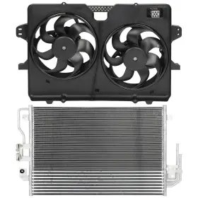 4umotorcarparts 13725224 Ac Condenser Cooling Fan Kit For 2008-2011 Mercury Mariner 2008-2012 Ford Escape
