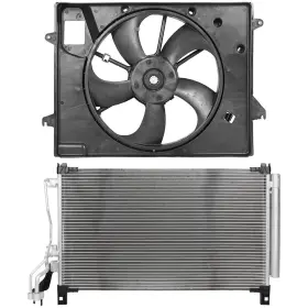 4umotorcarparts 13733141 Electric Ac Condenser Cooling Fan Kit For Hyundai Sonata 2.4l L4 2015 2016 2017