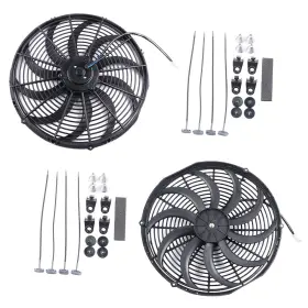 4umotorcarparts 13735930 16 Inch Universal Radiator Condenser Cooling Fan For Chrysler 300 2005 06-2015