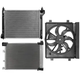 4umotorcarparts 13882825 Electric Radiator Condenser Cooling Fan Kit For Nissan Sentra 1.8l 2013 14-2018