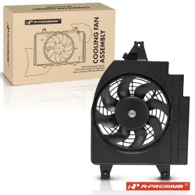 0k30a61710e A-premium Ac A/c Condenser Fan With Shroud Assy For Kia Rio 01 02