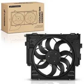 17418642160 A-premium Radiator Cooling Fan Assembly With Shroud For Bmw 520i 530i 535d Xdrive