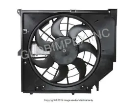 0157.0038a Acm For Bmw 1999-2006 Cooling Fan Assembly With Shroud 1 Year Warranty