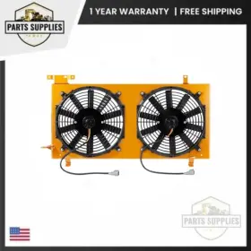 Mmfs-wrx-01pgd Aftermarket Performance Aluminum Fan Shroud Gold For Subaru Impreza Wrx Sti