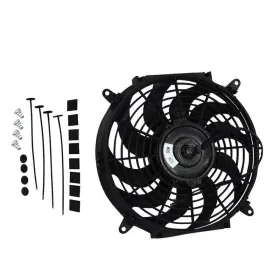 12-fan-s-90w Alloyworks 12 Inch 90w Pull Push Electric Curved Blade Reversible Cooling Fan Mounting Kit #2