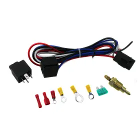 16-fan-j Alloyworks Electric Radiator Fan High Thermostat Wiring Switch Relay Kit 16 Inch 3500 Cfm #2