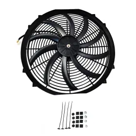 16-fan-j Alloyworks Electric Radiator Fan High Thermostat Wiring Switch Relay Kit 16 Inch 3500 Cfm #3