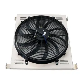 3132 Alloyworks Cc3132 Aluminum Shroud Electric Fan Kit For 1930-38 Ford Model High Boy Coupe Chevy V8 #3
