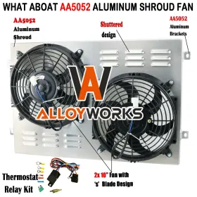 433379 Alloyworks Aluminum Shroud Fan Relay For 67-70 Ford Mustang Mercury Cougar Fairlane Falcon