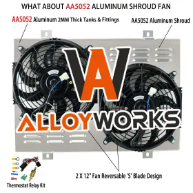 Dpi138 Alloyworks Aluminum Shroud Fan Relay For 1980-1993 Ford Mustang Thunderbird Mercury Cougar