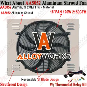Q511 Alloyworks Aluminum Shroud Fan Relay For 1970-1979 Dodge D/w 100 200 300 Ramcharger 5.9l V8