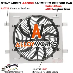 Wh4960 Alloyworks Shroud Electric Fan Relay Fit 1941-49 International Kb1 Kb2 Kb3 K1 K2 K3 3.6l L6 Wh4960 Alloyworks Shroud Electric Fan Relay Fit 1941-49 International Kb1 Kb2 Kb3 K1 K2 K3 3.6l L6