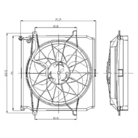 Ch3115143 Alzare For Jeep Liberty 2005 Engine Cooling Fan Assembly