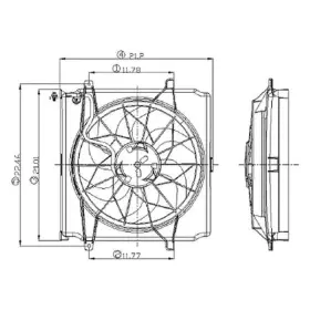 Ch3117101 Alzare For Jeep Liberty 2002-2004 Engine Cooling Fan Assembly