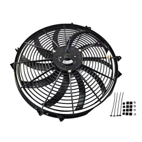 16-fan-s-120w Asi Performance 12v 120w 16 Inch Slim Fan Push Pull Electric Radiator Cooling Mount Kit Universal #2