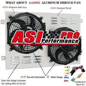 2379 Asi Performance Radiator Fan Shroud For 1967-1970 68 Ford Mustang Ranchero Fairlane Us