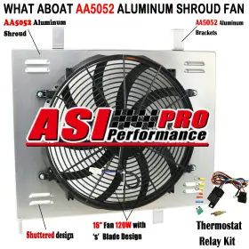 52029261ac Asi Performance Aluminum Radiator Fan Shroud Relay Fit 2005-11 Dodge Ram Dakota St Sxt Slt