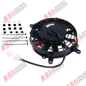 7-fan-l-90w Asi Performance 7 Inch 90w Push Pull Electric Radiator Cooling Slim Fan 12v Mount Kit Universal