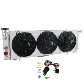Kks1193 Asi Performance 3 Rows Radiator Shroud Fan Fits 1991-1993 Jeep Comanche Base Standard Cab Pickup