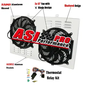 Dpi369 Asi Performance Kks369 Aluminum Shroud Fan Fit 1967-1972 Chevy C/k 10 20 30 Gmc Truck 1970
