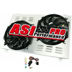 Spt718 Asi Performance Aluminum Radiator Shroud Fan Relay Fit 1977-1982 78 79 Chevy Corvette 5.7l V8