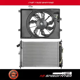 Asp84821901 Asspeedfat Radiator And Cooling Fan Assembly For 14 15-16 Hyundai Elantra Kia Forte