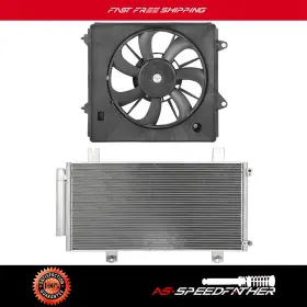 Asp84822001 Asspeedfat A/c Condenser And Cooling Fan Assembly For 15 16 17-2020 Honda Fit