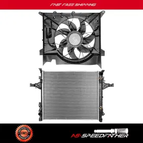 Asp84823701 Asspeedfat Radiator And Cooling Fan Assembly For 03-14 Volvo Xc90 2.5l 3.2l 4.4l Replacement