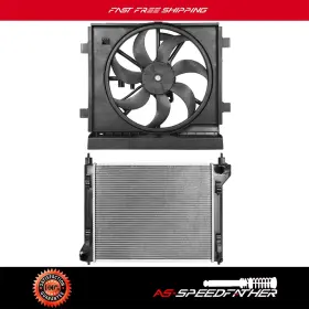Asp84824801 Asspeedfat Radiator And Cooling Fan Assembly For 2013-2019 Nissan Sentra 1.8l Replacement