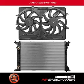 Asp84828501 Asspeedfat Radiator And Cooling Fan Assembly For 09-16 Audi A4 10 11-14 A5 Replacement