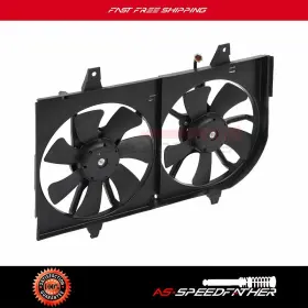 As16155101d Asspeedfather Engine Radiator Condenser Cooling Fan For 02-03 Nissan Maxima 02-04 Infiniti I35