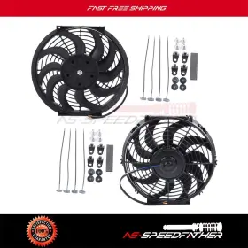 As826254c01s Asspeedfather Condenser Radiator Cooling Fan For Universal 12 Inch Push Pull Mounting Kit