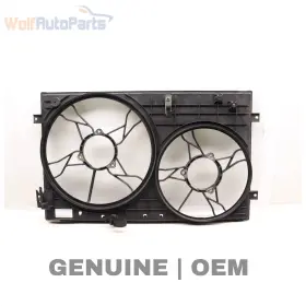 1j0121207ab Audi 2003-2006 Vw Golf 1.8l - Radiator Dual Fan Cowl / Housing
