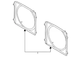420-121-197-b Audi Genuine Shroud